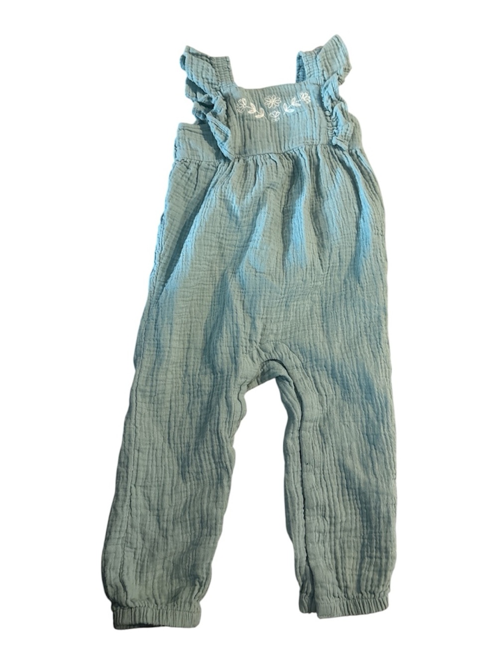 Carters Aqua Romper- 24m